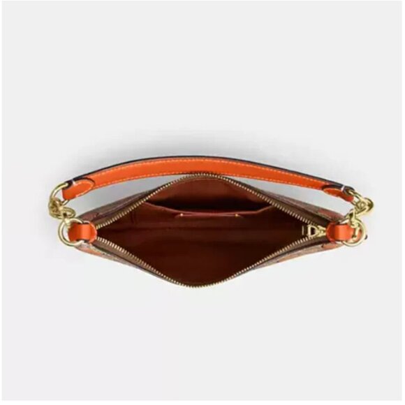 Coach Mini Payton Shoulder Bag Oranges Signature Canvas CBA78 Leather ORIGPKG - Picture 11 of 12